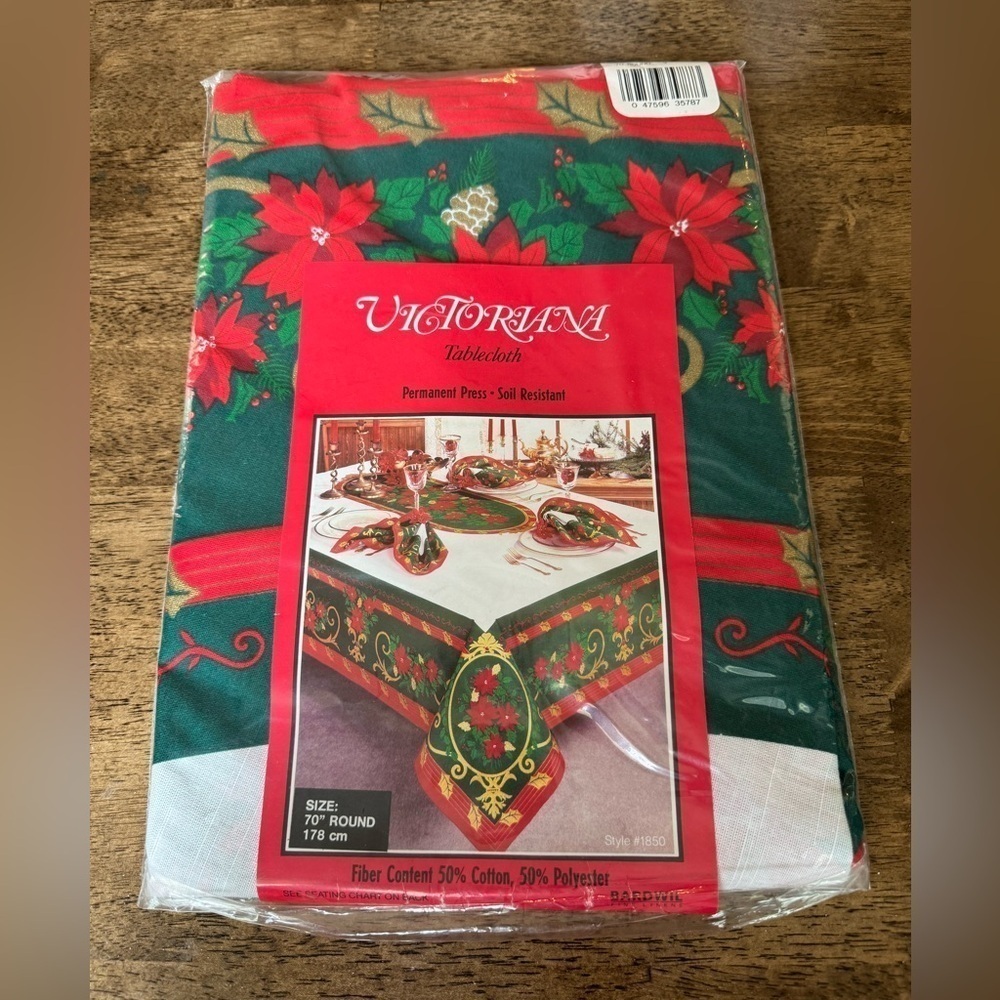 Bardwil Victoriana vintage round tablecloth NIB